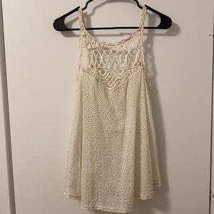 Free People Got My Eyelet On You Tank. Size Small